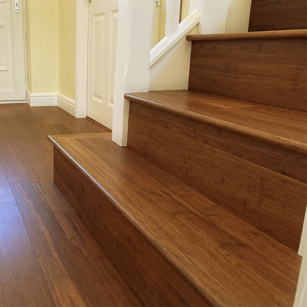 Bamboo Flooring on Stairs