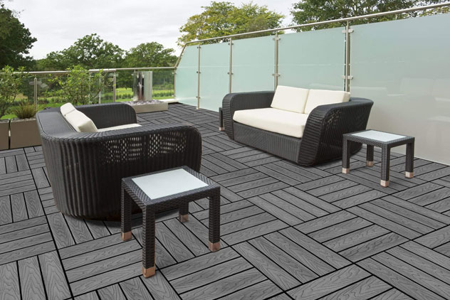 WPC Deck Tile for Outdoor Living Space